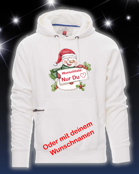 Weihnachts Hoodie mit Wunschname